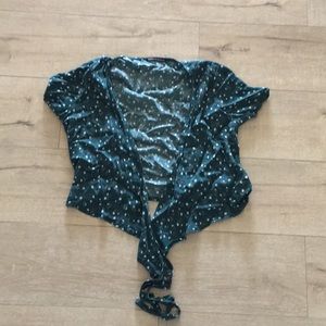 Brandy wrap tie shirt